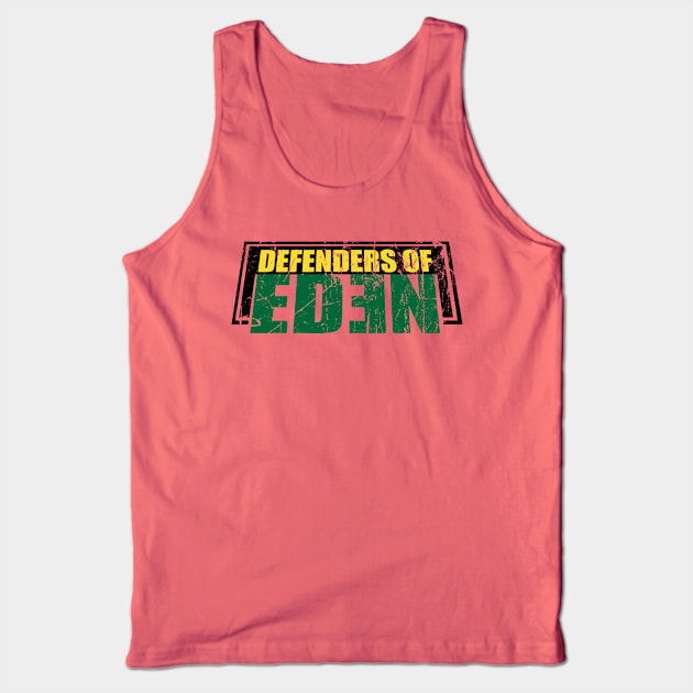 Defenders of Eden logo Distressed Tank Top by Ideasfrommars